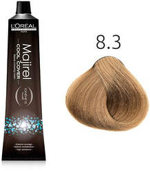 Стійка крем-фарба для волосся 50 мл L'oreal Professionnel Majirel Cool Cover СС 8.3 світлий блондин зол