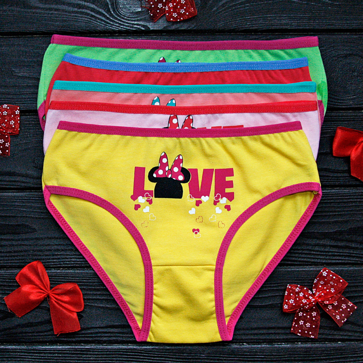 Трусы детские слип Nicoletta Турция для девочки (возраст: 12-13 лет) | 5 шт.