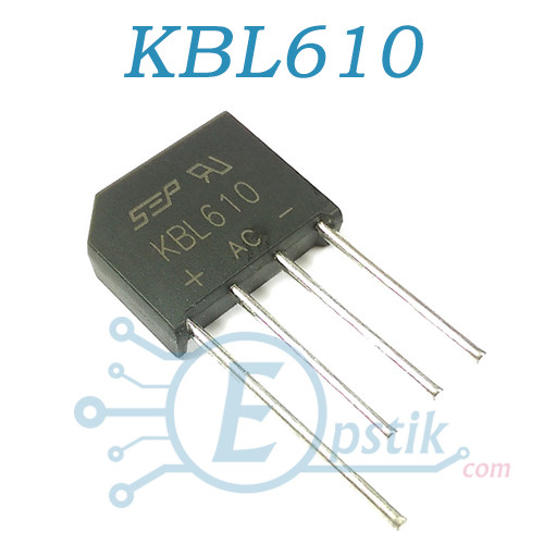 KBL610 діодний міст 1000В 6А, фото 1