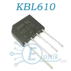 KBL610 діодний міст 1000В 6А