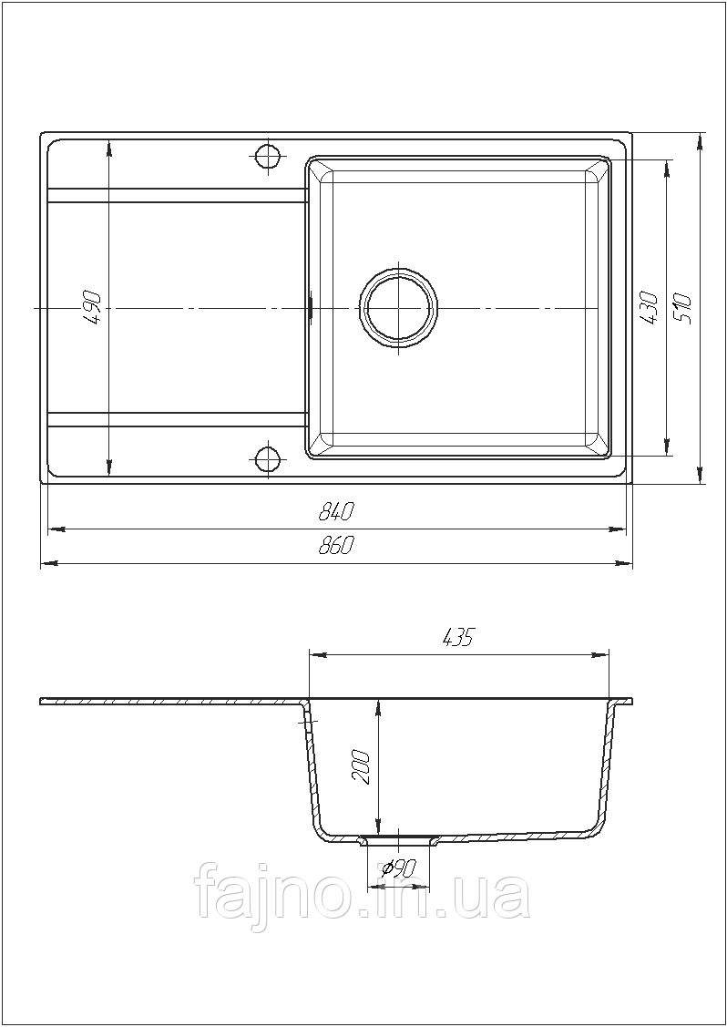 Мойка кухонная Galati Jorum 86 - фото 9 - id-p692979956