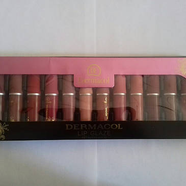 Блиск для губ Dermacol lip glaze 12шт/уп, фото 3