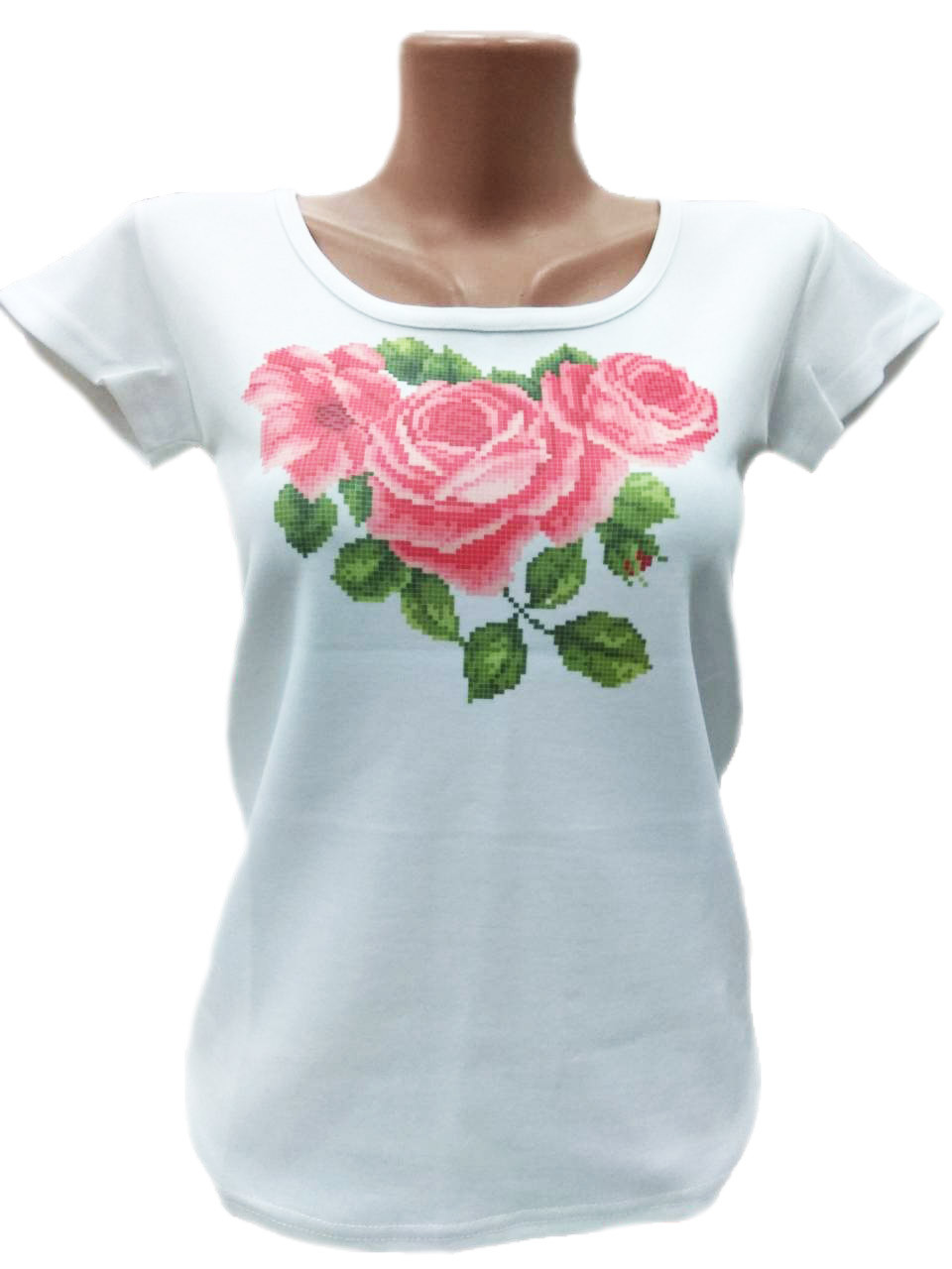 Футболка жіноча або дитяча для вишивки бісером або нитками FZ11, фото 1