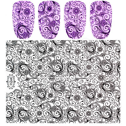 Наклейки 3д, BP050 чорні, фото 1