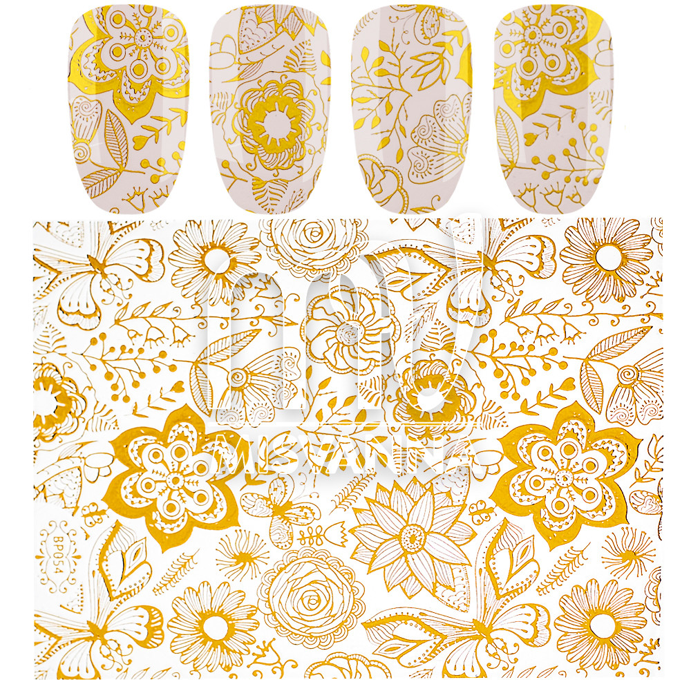 Наклейки 3д, BP054 золото