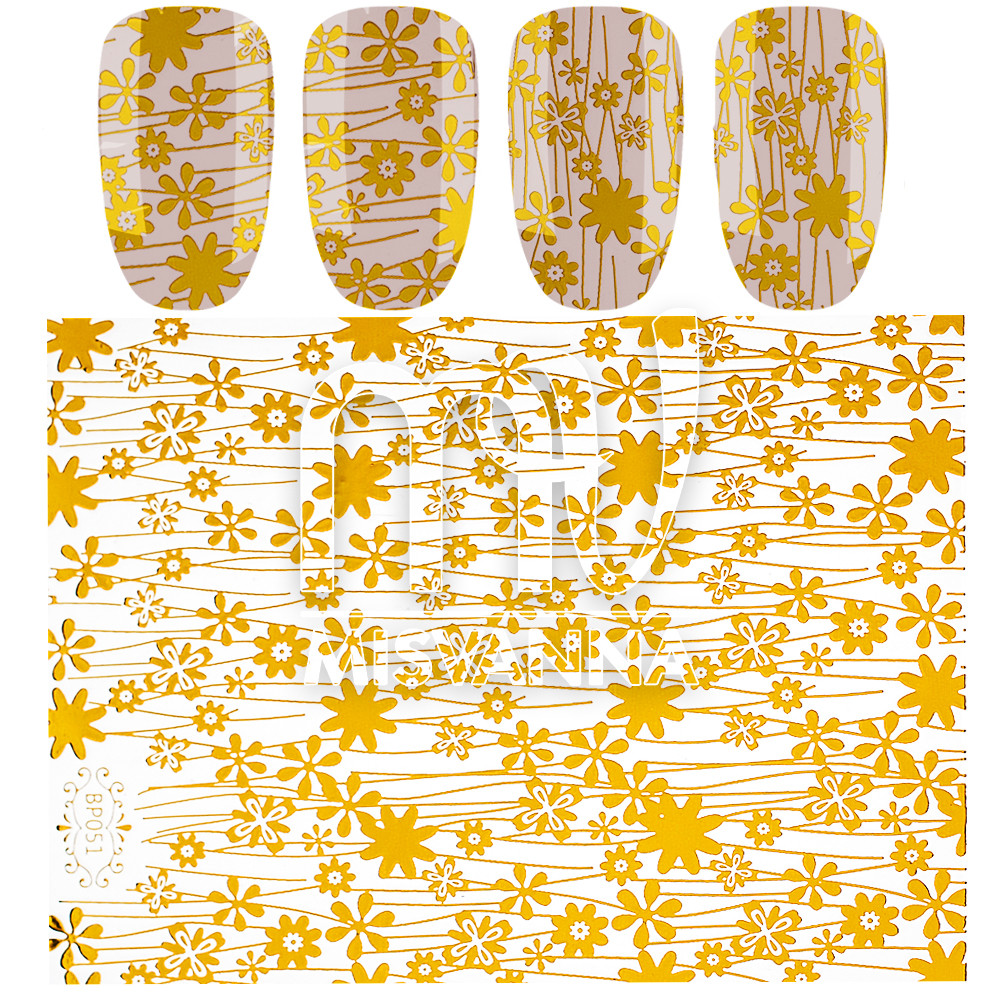 Наклейки 3д, BP051 золото