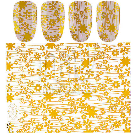 Наклейки 3д, BP051 золото, фото 1