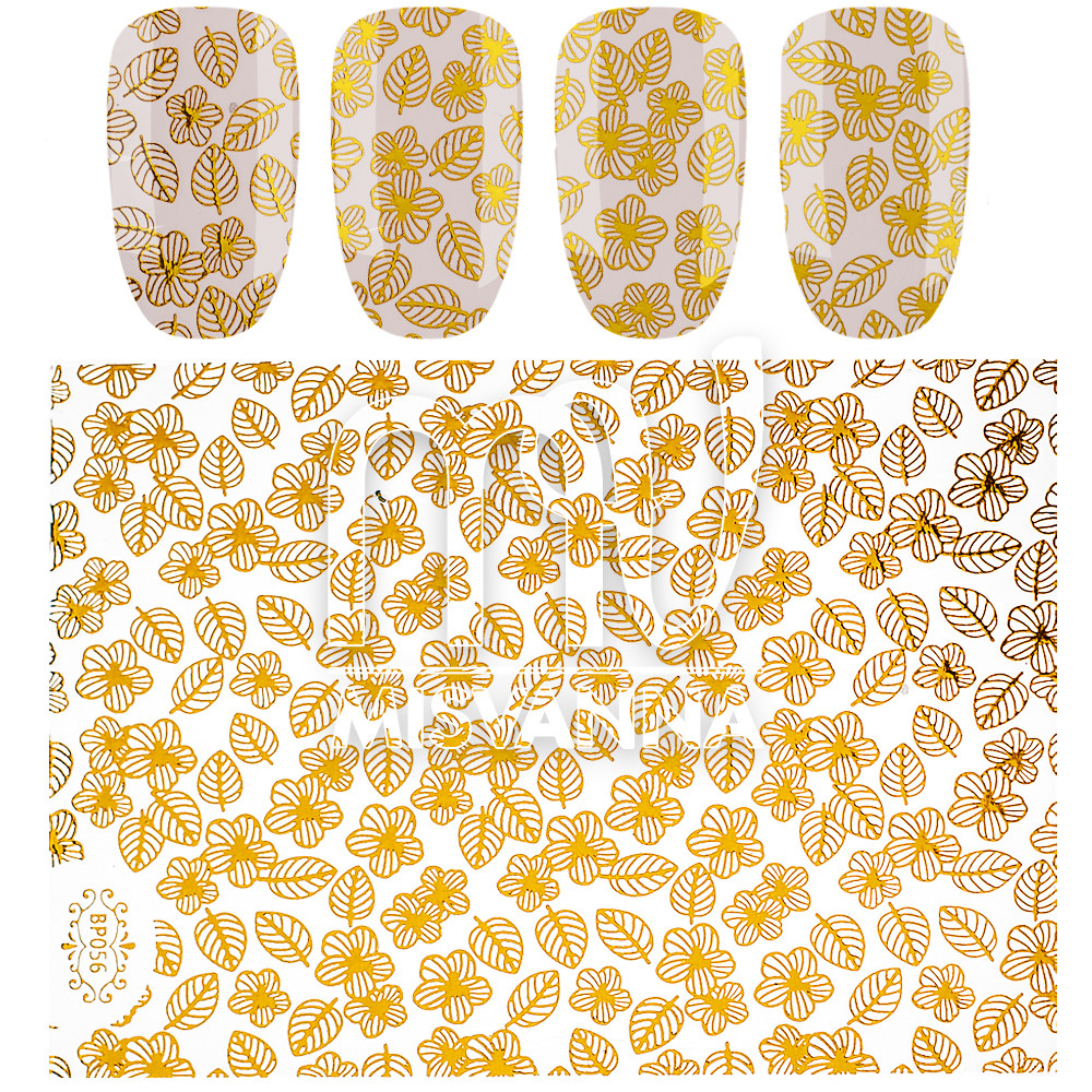 Наклейки 3д, BP056 золото