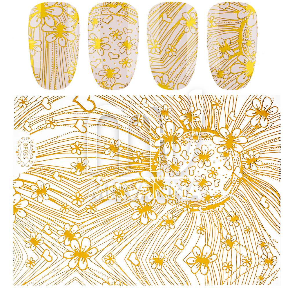 Наклейки 3д, BP055 золото