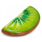 Надувной пляжный плот-матрас Intex 58764 «Долька Киви», зеленый, 178 х 85 см