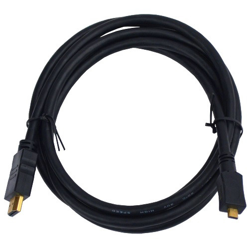 Шнур HDMI (штекер HDMI - штекер micro HDMI), v.1.4, "позолоченный", диам.- 5мм, 1,5м - фото 2 - id-p693117565