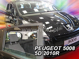 Дефлектори вікон (вітровики) PEUGEOT 5008 5d 2010-2017r →(HEKO)