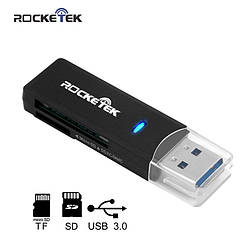 USB 3.0 SD SDHC MMC MicroSD TF кардрідер Rocketek