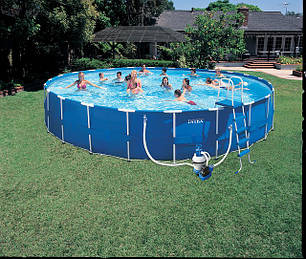АКЦІЯ!!! Каркасний басейн Intex 57966 Metal Frame Pool (732х132 див. ) повна комплектація, фото 2