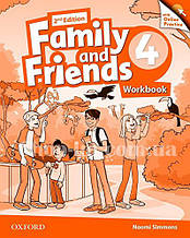 Family and Friends 2nd (second) Edition 4 Workbook with Online Practice / Робочий зошит з практикою