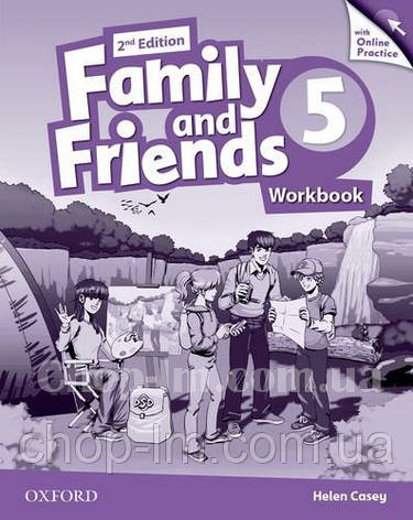 Family and Friends 2nd (second) Edition 5 Workbook with Online Practice / Робочий зошит з практикою, фото 1