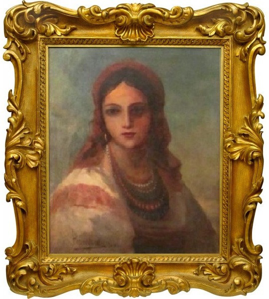 Картина Портрет українки Винтурин М. І. 1881 рік