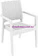 Крісло пластикове Ibiza, Siesta, Туреччина, біле, фото 2