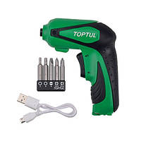 Електровикрутка TOPTUL 1/4" 3.6 V 3Nm 350об/хв KPDB0803