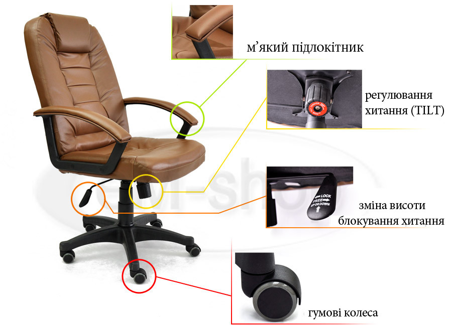 Офисное компьютерное кресло NEO7410 для дома, офиса - фото 4 - id-p53088987