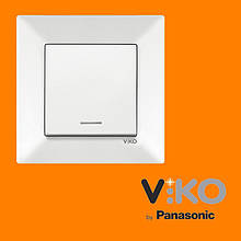 Вимикач з підсвічуванням VIKO Meridian Білий