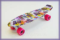 Скейт пенни борд FISH SKATEBOARD ORIGINAL 22 РИСУНОК ART LADY для девочки