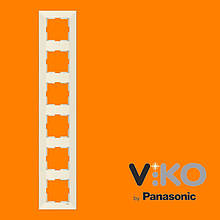 Вертикальна шестерна рамка VIKO Meridian Білий