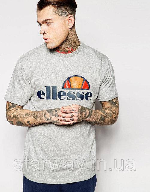 Футболка сіра Ellesse logo