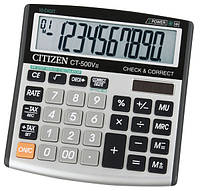 Калькулятор Citizen CT-500VII бухгалтерский с коррекцией, 10р.