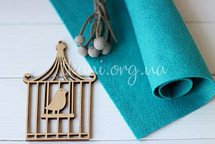 Фетр американський м'який 1,5 мм для рукоділля і творчості 92*91см 0536 Peacock (Павич)