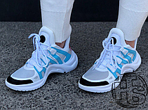 Жіночі кросівки Louis Vuitton LV Archlight Sneaker White/Blue 1A43IT, фото 2