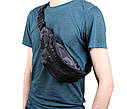 Чоловіча текстильна сумка на пояс Q0085BLACK чорна, фото 2