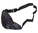 Чоловіча текстильна сумка на пояс Q0085BLACK чорна, фото 5