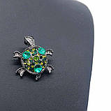 Брошка черепаха вінтаж / Шпилька/ Заколка, фото 3