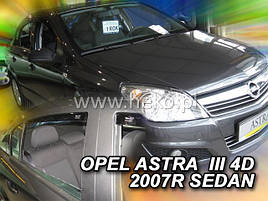 Дефлектори вікон (вітровики) OPEL ASTRA 5d 2004r sedan →(HEKO)