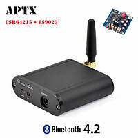 Аудіоприймач Bluetooth 4.2 аудіоресивер CSRA64215 + ЦАП ES9023 + AD823, aptX Low Latency