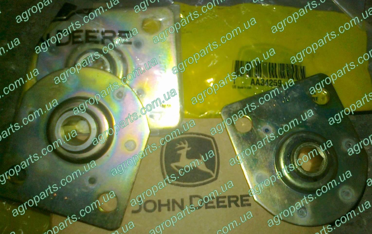 Підшипник AA34259 з фланцем John Deere Bearing With Housing hex 9/16" кронштейн АА34259