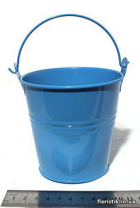 Відерце декоративне 9,5 см. ГОЛУБОЕ