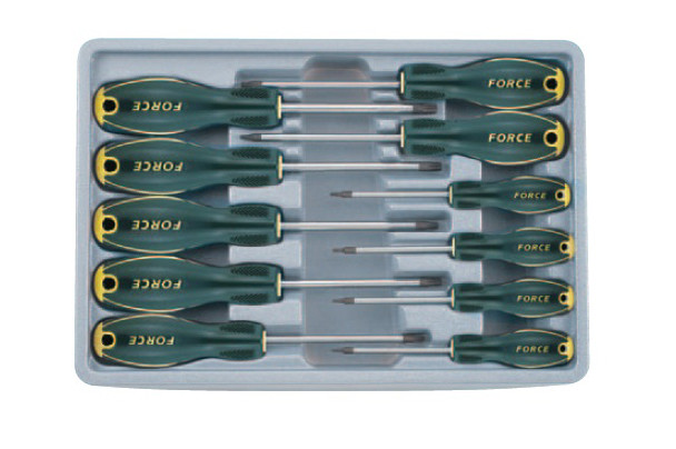 Набір викруток Torx 11 пр. з отвором Force 2119T F, фото 1