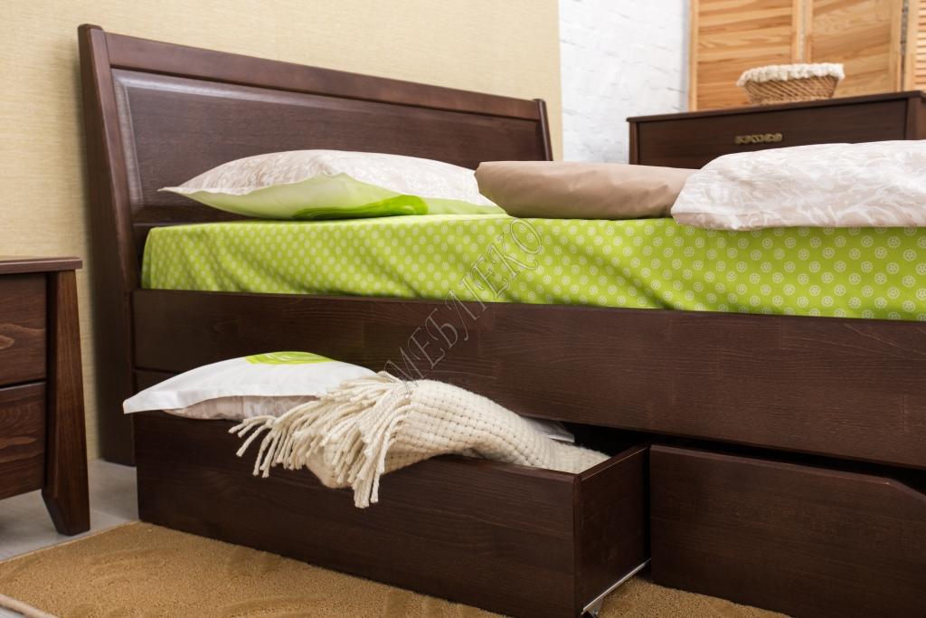 Купити ліжко недорого, Ліжко Сіті З Ящиками З Фільонкою/Инарсией