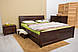 Купити ліжко недорого, Ліжко Сіті З Ящиками З Фільонкою/Инарсией, фото 2