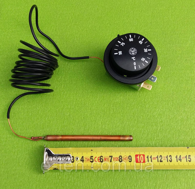 Терморегулятор капілярний IMIT TR2 9335 / Tmax=90°C / 16А / 250V / L=160см (3 контакти) до електрокотлів "TENKO"