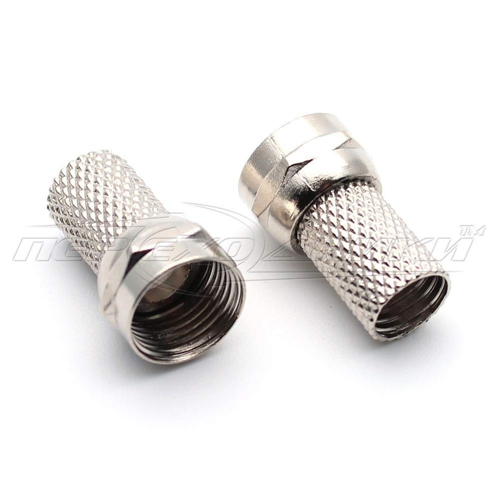 Роз'єм антенний штекер F (RG-6) накрутка,метал