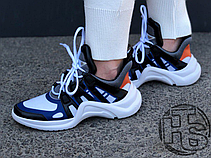 Жіночі кросівки Louis Vuitton LV Archlight Sneaker White/Grey/Blue 1A43HJ, фото 6