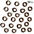 Колечка 4 мм Одинарні, Колір Чорний Графіті, 20 грам, близько 400 шт, Фурнітура для Біжутерії, для Прикрас, фото 3