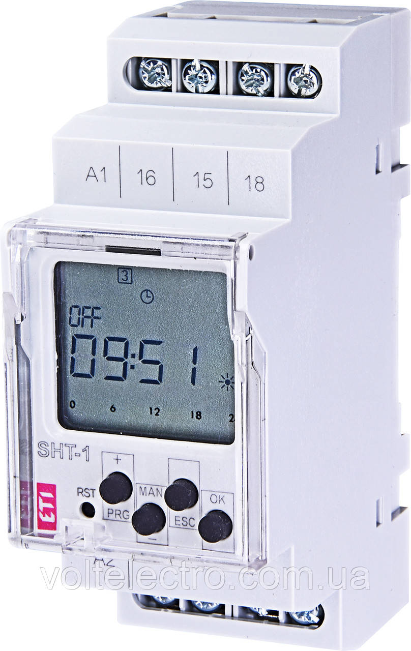 Реле часу цифрові SHT-1 UNI AC/DC12-240V