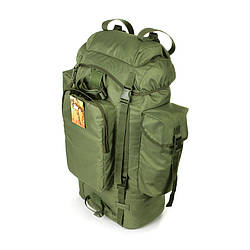 Туристичний армійський міцний рюкзак 75 літрів оливи.