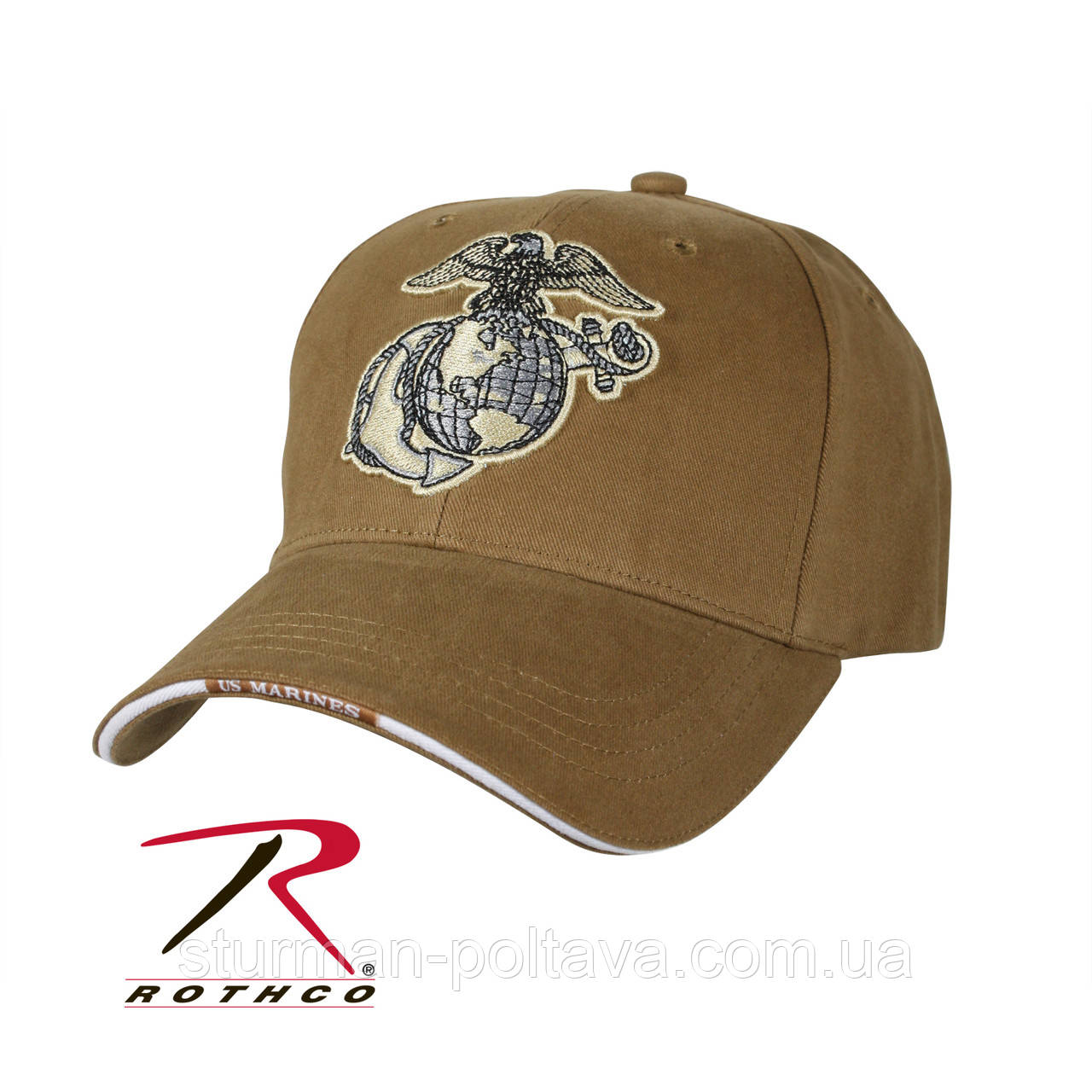 Бейсболка Rotcho морських сил коричнева CAP / GLOBE & ANCHOR - COYOTE