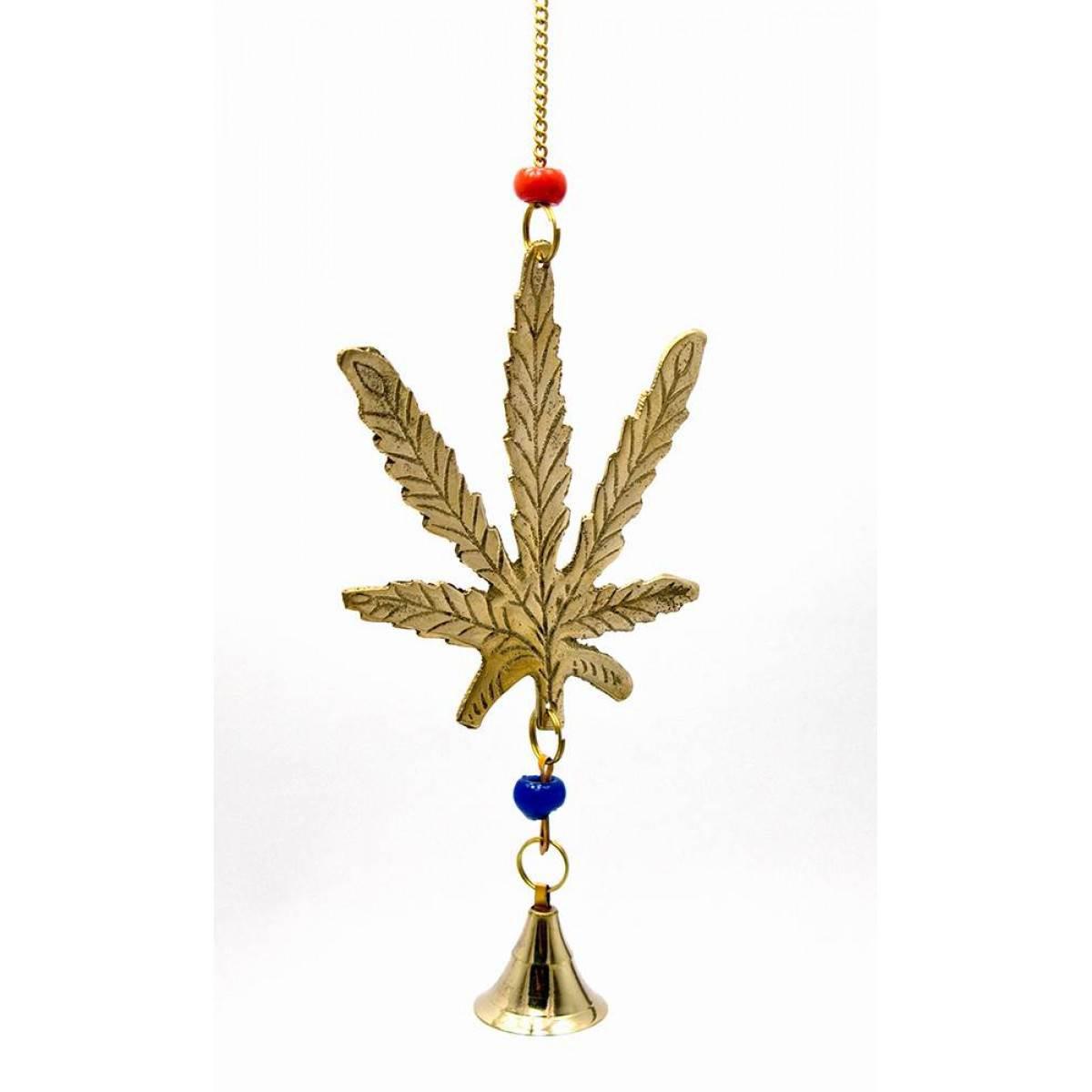 Дзвіночок з бронзи Конопляний лист, фото 1