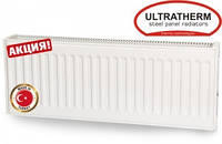 Сталевий радіатор Ultratherm 22 тип висота 300 з боковим підключенням (Туреччина) 600